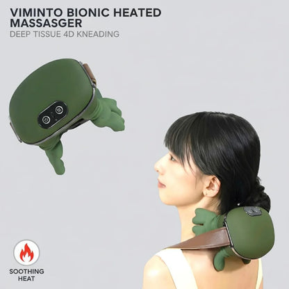 Neck and Shoulder Massager with Heat - 4D Bionic Kneading Massage Pillow