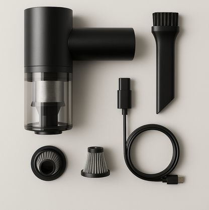 2 In 1 Wireless Vacuum Cleaner - 120W Handheld USB Rechargeable For Home & Car (1 Pc)