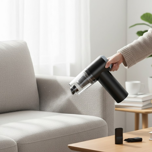 2 In 1 Wireless Vacuum Cleaner - 120W Handheld USB Rechargeable For Home & Car (1 Pc)