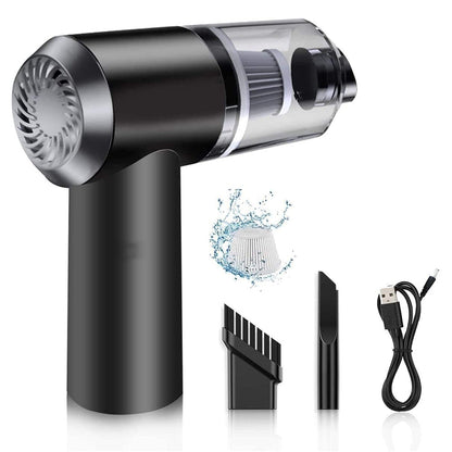 2 In 1 Wireless Vacuum Cleaner - 120W Handheld USB Rechargeable For Home & Car (1 Pc)